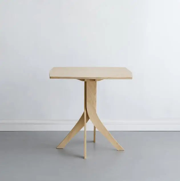 80*80cm Nordic Style Easy Assembly Without Screws Plywood Square Wooden Coffee Table Tea Table Household Coffee Desk
