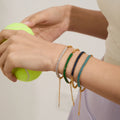 Trendy Jewelry Stainless Steel Bracelet Beaded Zircon Bracelet Waterproof Hypoallergenic Fashion Tennis Bracelets for Women