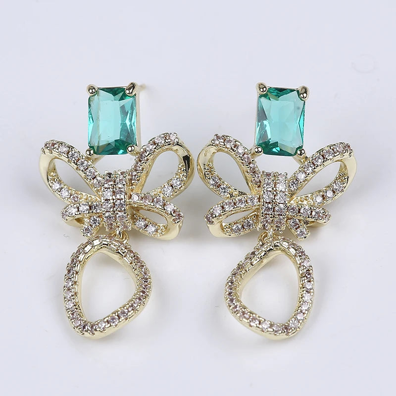 2023 New Ladies Fashion Zircon Earring Copper Erring for Women for Sale