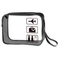 Wholesale TSA Approved  PVC Transparent Toiletry Bag Zipper Convenient Airport Miscellaneous Cosmetic Storage Bag with Handle