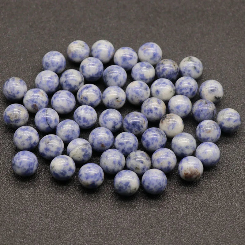 DIY Best Selling 12mm Blue spot jasper Loose Beads for Garment Necklace Accessories