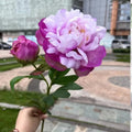 Q059 Wholesale Real Touch Artificial Silk Peony Two-headed Flower Luxury Wedding Home Hotel Decoration