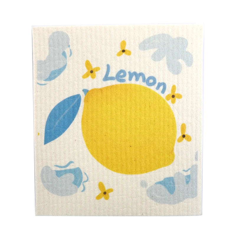Eco-Friendly Reusable Celulose Sponge Cloth Dish-Washing Kitchen Towel Compostable Alternative Synthetic Sponges Scouring Pads