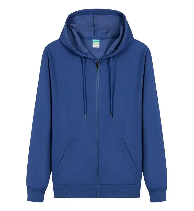 Unisex Men's Basic Comfortable Pullover Hoodies Oversized Fleece Custom Plain Zip Spring Long Sleeves Autumn Season Hooded