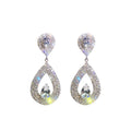 Shiny Rhinestone Long Earrings Women Korean Personality Wild Earrings Diamond Drop Earrings