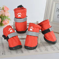 Colorful Waterproof Anti-Slip Pet Rubber Rain Boots Comfortable Long Dog Shoes for Dogs