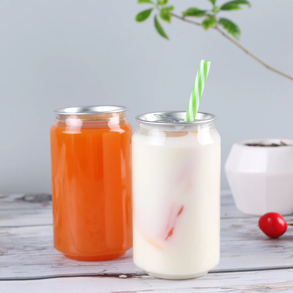 Bestselling 250ml PET Transparent Plastic Juice Bottle BPA Free Easy to Pull for Milk Tea Cold Drinks for Soda Energy Drinks