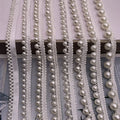 JFL031 Sewing Accessories Pearls Beaded Lace Fabric Clothing Decoration Pearl Trim Lace for Clothing