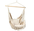 Modern Outdoor Pure Cotton Folding Solid Macrame Hanging Chair