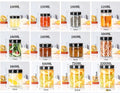 Wholesale Food Storage Jar Containers Small Glass Jars 4Oz 8Oz 12Z 20Oz 100Ml 200 Ml 300Ml High Lid Glass Pickle Jar