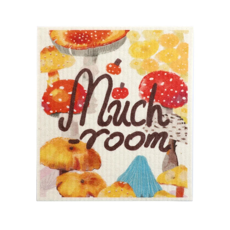 Eco-friendly Wholesale Custom Design Fruit Floral Swedish Dishcloth Biodegradable Cellulose Sponge Cloths with Print