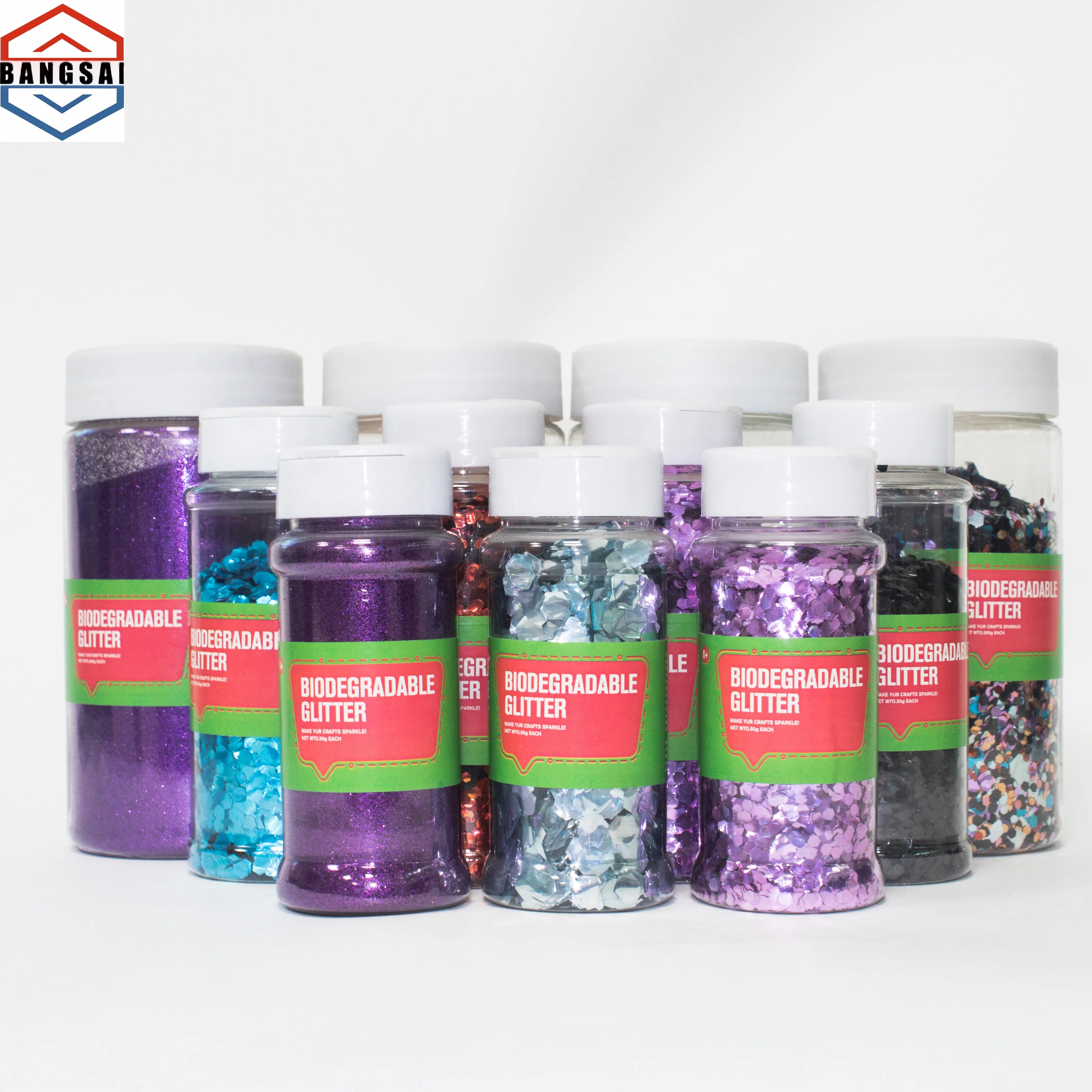 EU Testing Method OECD301B Plant Cellulose  Material 2026 Biodegradable Wholesale Glitter Decorate Christmas Decorations samples