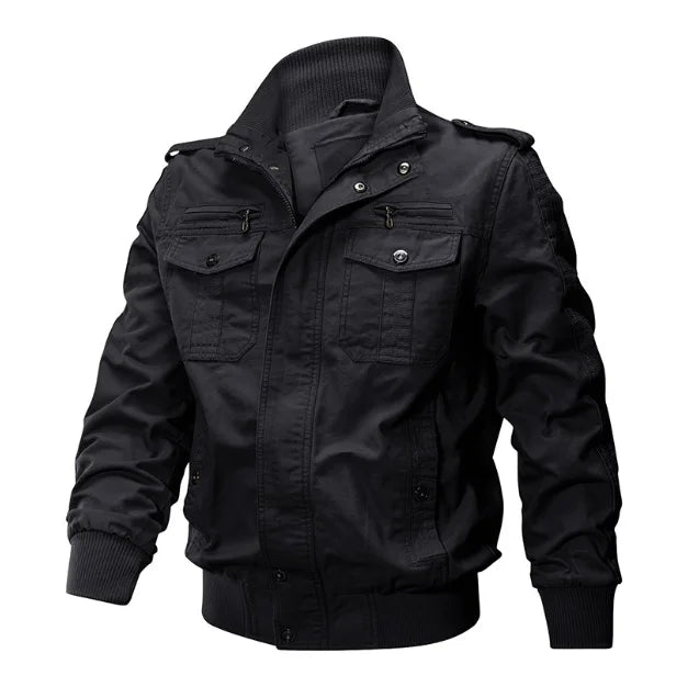 Spring Autumn Casual Jacket Mens Cotton Jackets Men Cargo Hooded Jacket Windbreaker Coat