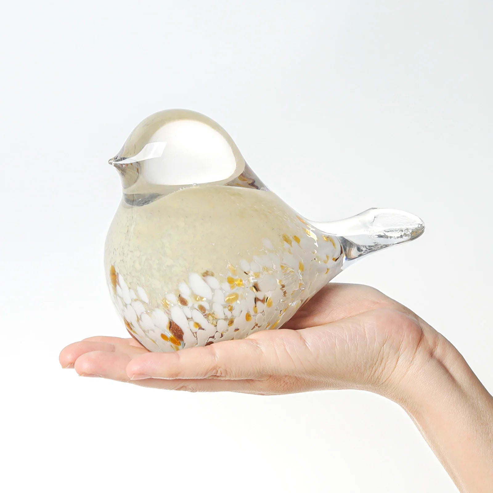 Blown Glass Bird Figurines Collectibles Multi-Colored Bird Statue Ornament Decor Crystal Animal Paperweight Gift