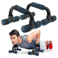 Hot Sell Durable Quality Home Fitness Chest Exercise Plastic Push up Stand bar Foam Handle H Type Push up bar