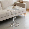 Modern Acrylic Small Coffee & Tea Table with Metal Book & Magazine Shelf Colorful Creativity for Office & Living Room Furniture
