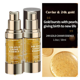 Manufacturer OEM Private Label Organic Whitening Moisturizing Anti-Aging Wrinkle Replenishing Face Care 24K Caviar Serum