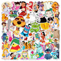50Pcs Classic Kid Cartoon Graffiti Stickers for Laptop Notebook Waterproof Home Decor Sticker Label
