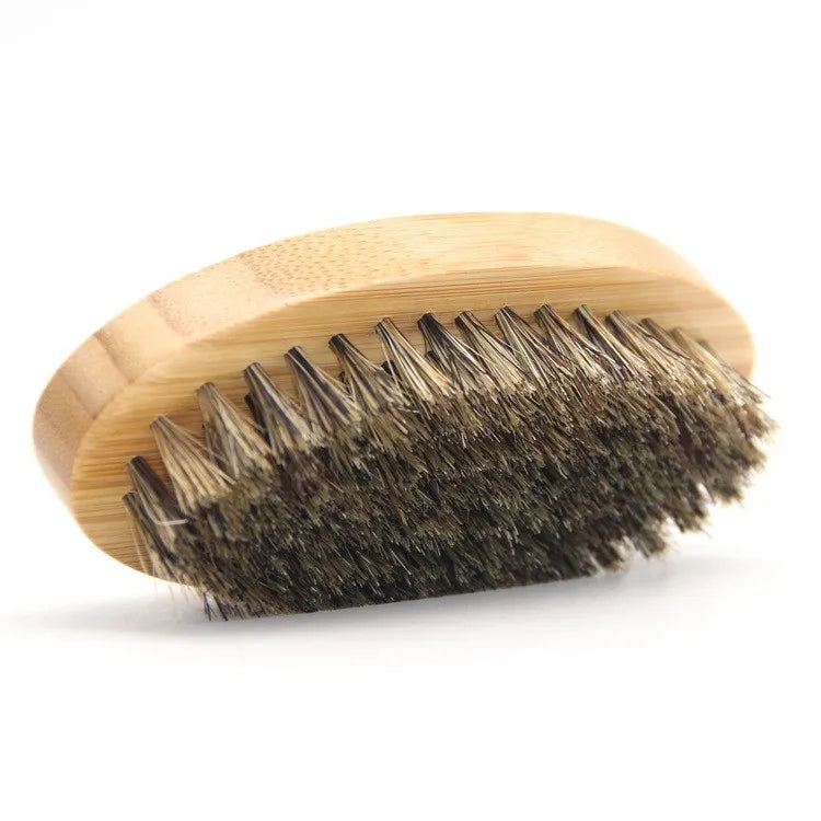 Natural Bamboo Bristles Brush Beard Brush for Beards & Mustaches