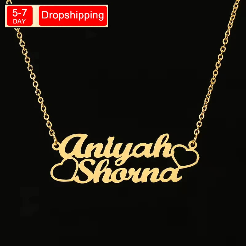 New North Customized High-Quality Stainless Steel Necklace Diy Custom Name Jewelry Pendant Necklace for Women