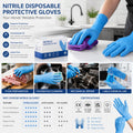 Custom Logo Chemical Resistant Oil Resistant Latex Disposable Gloves OEM ODM Anti slip Hygiene Powder Free Protective Gloves