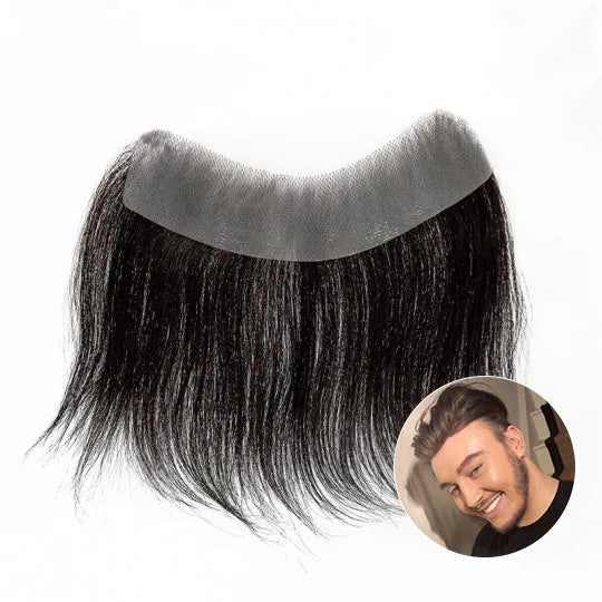 Wholesale Men's Frontal Hairpiece Specially Designed to Cover Male Receding Hairline  No Need to Shave Bio Hair
