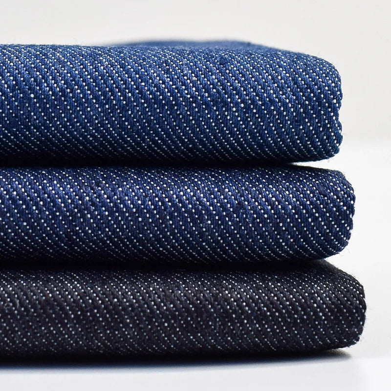 8.3oz Twill Woven Stretch Denim Fabric 65% Cotton 33% Polyester 2% Spandex Yarn Dyed Pattern for Jeans and Shoes