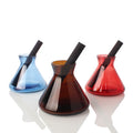 Amber Blue Red Black Conical Shape Home Fragrance Reed Diffuser Glass Bottles 220ml for Air Freshener