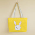 Custom Cute Rabbit Print the Tote Bag Aesthetic Reusable Grocery Tote Bag for Women Daily Shopping