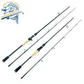 1.8m 2.1m 2.4m 2 Section Ml Carbon Pike Bass Casting Spinning Lure Fishing Rod