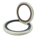 KAIRUITE Inch Size Rubber Iron-Bonded Seal Washer Gasket Hydraulic BSP B/S Bonded Seal ZHE