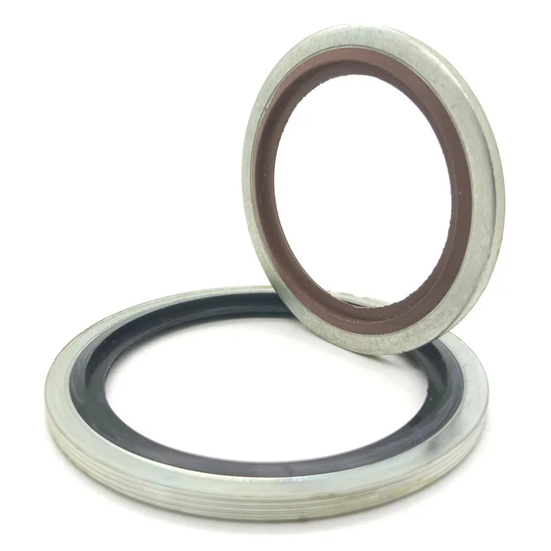 KAIRUITE Inch Size Rubber Iron-Bonded Seal Washer Gasket Hydraulic BSP B/S Bonded Seal ZHE