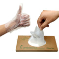 Clear Compostable Biodegradable PLA PBAT Water Resistant DIN Certified Food Prep Household Disposable Gloves