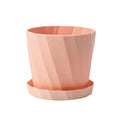 Multi Specification White Garden Balcony Outdoor Plastic Durable Decorative Flowerpot Drainage Hole Lightweight Eco-Friendly