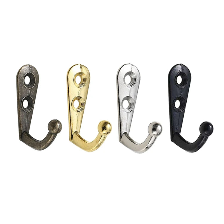 Zinc Alloy Wall Mounted Coat & Robe Hooks Retro Style Multifunctional for Hanging Clothes Towel and Hat