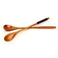 Custom Logo Long Handle Coffee Tea Honey Stir Wooden Spoon