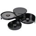 2026 Top Selling Black Plastic Sugar Salt Glass Rimming 3 Tier bar Glass Rimmer Bartender Tool