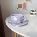 Espresso Coffee Cup and Saucer Set / Tea Mug/ Milk Glass in Home /office