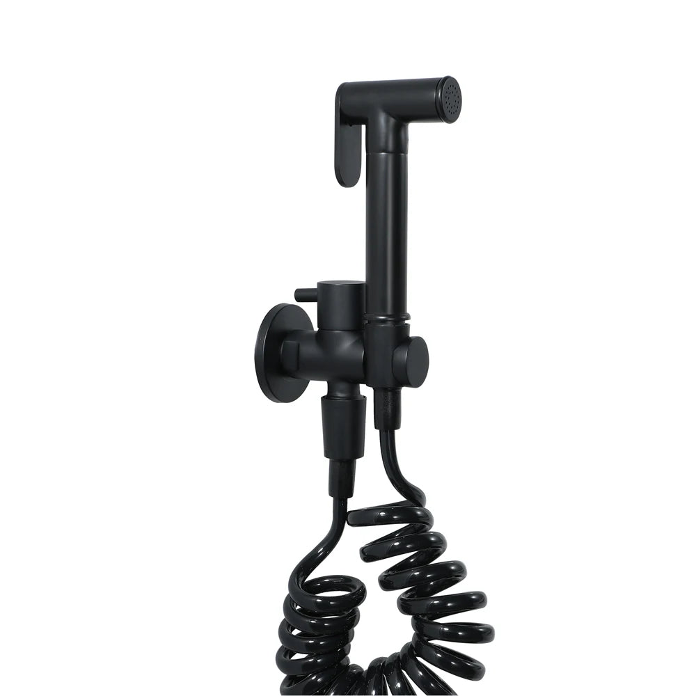 Matte Brass Ingle Cold Shattaf Handheld Portable Bidet Water Sprayer Set in September Festival