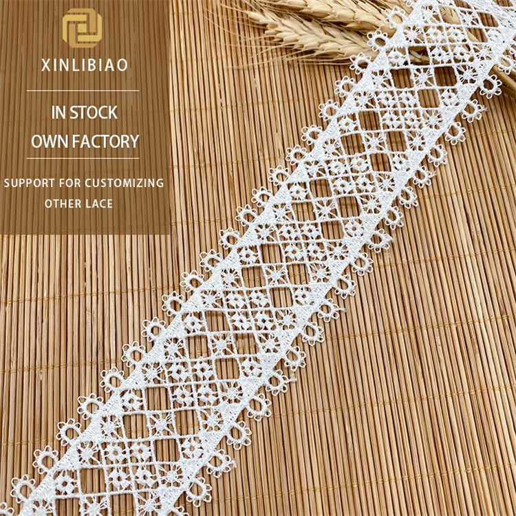 Children's Clothing Accessories Polyester Embroidery Water-Soluble Lace for Home Use for Bags