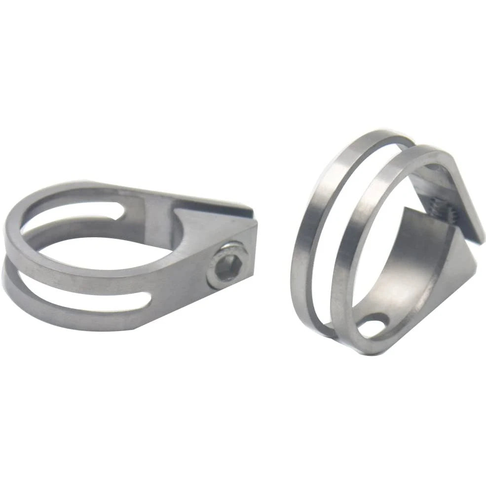 Titanium Clips Mtb Anti-drop Ti-part Ultra Light Polished/Anodized Bike Seat Clamp