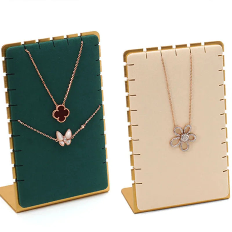 Luxury Multiple Necklace Holders Jewellery Display Racks Freestanding Chain Jewelry Organizer Neck Display Stand