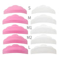 FOCSTAR 10pcs Reusable Silicone Beauty Tool Eyelash Perming Curler Lash Lift Pads Rods Set 5 Sizes (BT3064)