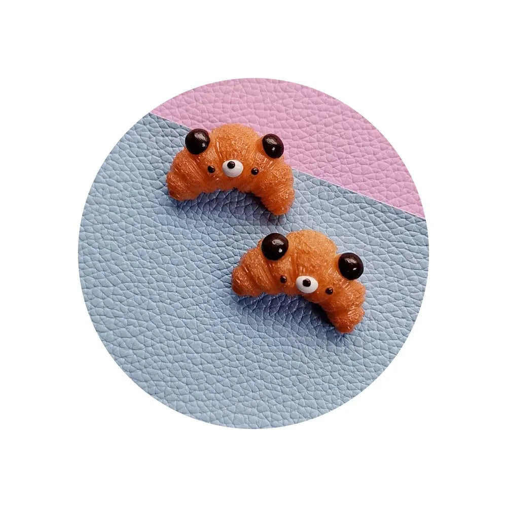 Simulation Food Cartoon Shrimp Fish Donuts Resin Flatback Cabochon DIY for Scrapbooking Deco Parts Charms