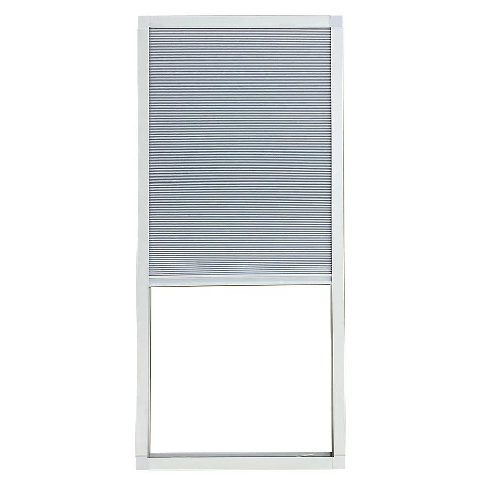 Cordless Cellular Shades Interior Inside Open Built -in Window Honeycomb Spring Blinds with Frame for French Door