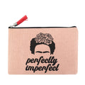 Printed Cotton Canvas Zipper Pouch Makeup Bags Wholesale Lady Cosmetic Pouch With Zipper With Suede Tassel Puller Eco