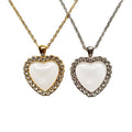 RubySub SL-31 Sublimation Jewelry Blanks Sublimation Heart Necklace Heart Bling Jewelry Necklaces