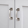 WEKIS 10 Pack 3-3/4 Inch Satin Nickel Cabinet Handles Hot Selling Brushed Finish for Kitchen Cabinets Dressers 96mm Hole Centers