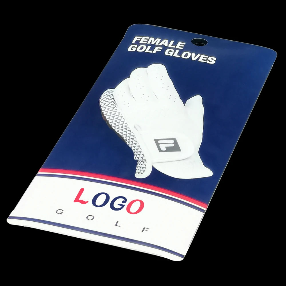 Wholesale Custom Logo Clear PVC PET PP Golf Glove Packaging Folding Plastic Packaging Box