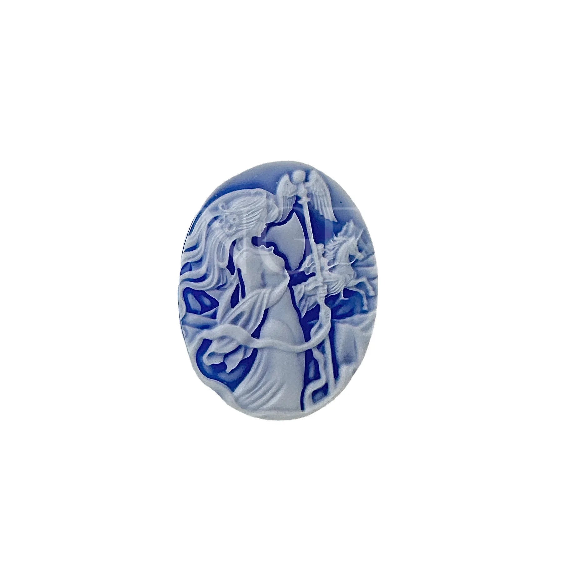 Original Factory Handmade 35 mm Carved Cameos Natural Oval Gemstone for Jewellery Making